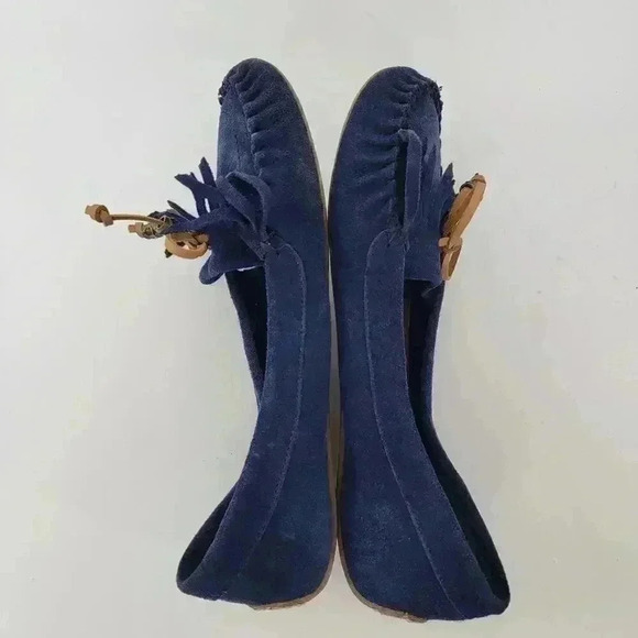Lucky Brand Aunee Blue Suede Driving Mocassins - 10 - Picture 7 of 10